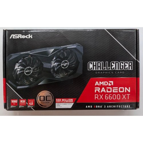 Відеокарта AsRock Radeon RX 6600 XT Challenger D OC 8192MB (RX6600XT CLD 8GO) (Відновлено продавцем, 789008) купити з перевіркою сумісності: огляд, характеристики, ціна у Києві, Львові, Вінниці, Хмельницькому, Івано-Франківську, Україні | інтернет-магазин TELEMART.UA фото