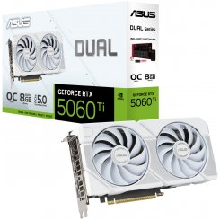 Видеокарта Asus Dual GeForce RTX 5060 Ti White OC 8192MB (DUAL-RTX5060TI-O8G-WHITE)