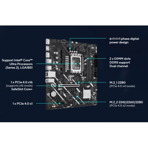 Купить Материнская плата Asus PRIME H810M-E-CSM (s1851, Intel H810) с проверкой совместимости: обзор, характеристики, цена в Киеве, Днепре, Одессе, Харькове, Украине | интернет-магазин TELEMART.UA фото