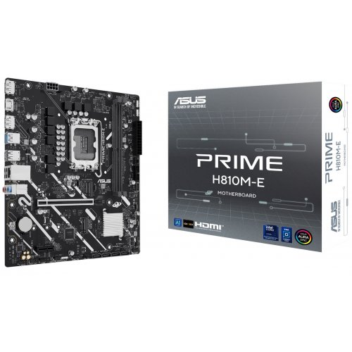 Материнська плата Asus PRIME H810M-E (s1851, Intel H810) купити з перевіркою сумісності: огляд, характеристики, ціна у Києві, Львові, Вінниці, Хмельницькому, Івано-Франківську, Україні | інтернет-магазин TELEMART.UA фото