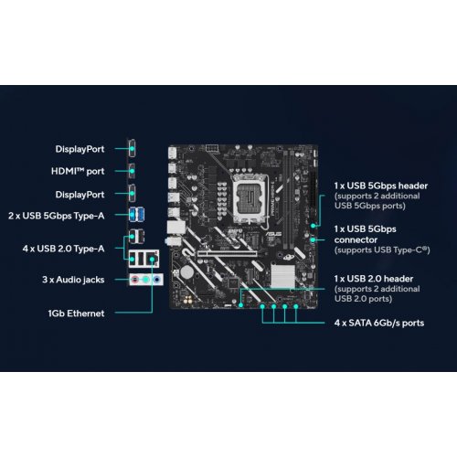 Материнська плата Asus PRIME H810M-E (s1851, Intel H810) купити з перевіркою сумісності: огляд, характеристики, ціна у Києві, Львові, Вінниці, Хмельницькому, Івано-Франківську, Україні | інтернет-магазин TELEMART.UA фото