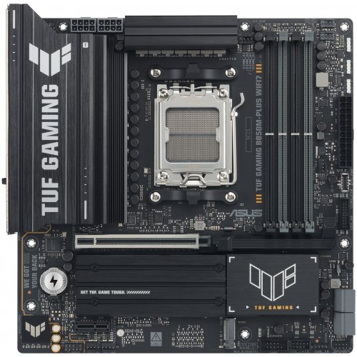 Купить Материнская плата Asus TUF GAMING B850M-PLUS WIFI7 (sAM5, AMD B850) с проверкой совместимости: обзор, характеристики, цена в Киеве, Днепре, Одессе, Харькове, Украине | интернет-магазин TELEMART.UA фото