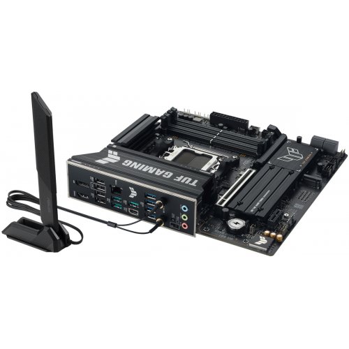 Купить Материнская плата Asus TUF GAMING B850M-PLUS WIFI7 (sAM5, AMD B850) с проверкой совместимости: обзор, характеристики, цена в Киеве, Днепре, Одессе, Харькове, Украине | интернет-магазин TELEMART.UA фото