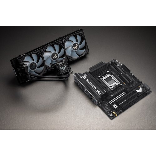 Купить Материнская плата Asus TUF GAMING B850M-PLUS WIFI7 (sAM5, AMD B850) с проверкой совместимости: обзор, характеристики, цена в Киеве, Днепре, Одессе, Харькове, Украине | интернет-магазин TELEMART.UA фото