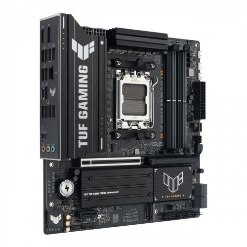 Материнська плата Asus TUF GAMING B850M-PLUS II (sAM5, AMD B850) купити з перевіркою сумісності: огляд, характеристики, ціна у Києві, Львові, Вінниці, Хмельницькому, Івано-Франківську, Україні | інтернет-магазин TELEMART.UA фото