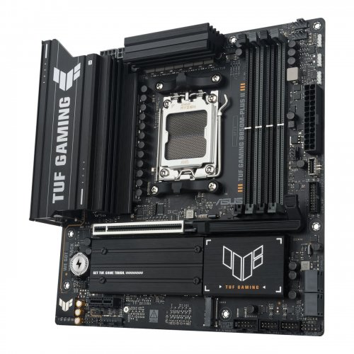 Материнська плата Asus TUF GAMING B850M-PLUS II (sAM5, AMD B850) купити з перевіркою сумісності: огляд, характеристики, ціна у Києві, Львові, Вінниці, Хмельницькому, Івано-Франківську, Україні | інтернет-магазин TELEMART.UA фото