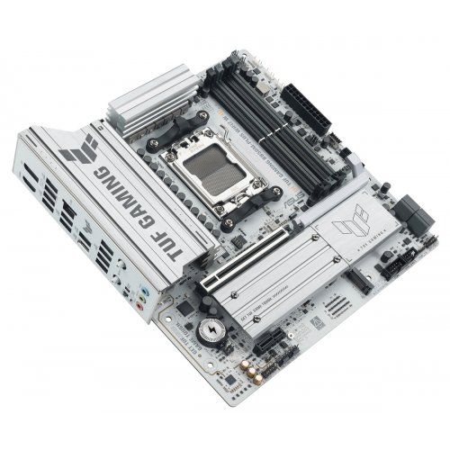 Материнська плата Asus TUF GAMING B850M-PLUS WIFI7 W (sAM5, AMD B850) купити з перевіркою сумісності: огляд, характеристики, ціна у Києві, Львові, Вінниці, Хмельницькому, Івано-Франківську, Україні | інтернет-магазин TELEMART.UA фото