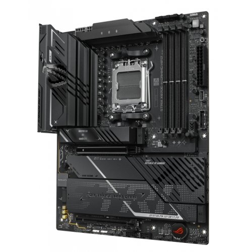 Купить Материнская плата Asus ROG STRIX X870E-H GAMING WIFI7 (sAM5, AMD X870E) с проверкой совместимости: обзор, характеристики, цена в Киеве, Днепре, Одессе, Харькове, Украине | интернет-магазин TELEMART.UA фото