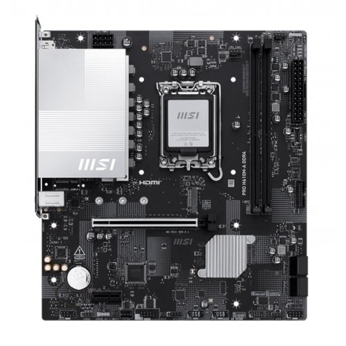 Купить Материнская плата MSI PRO H610M-A DDR4 (s1700, Intel H610) с проверкой совместимости: обзор, характеристики, цена в Киеве, Днепре, Одессе, Харькове, Украине | интернет-магазин TELEMART.UA фото