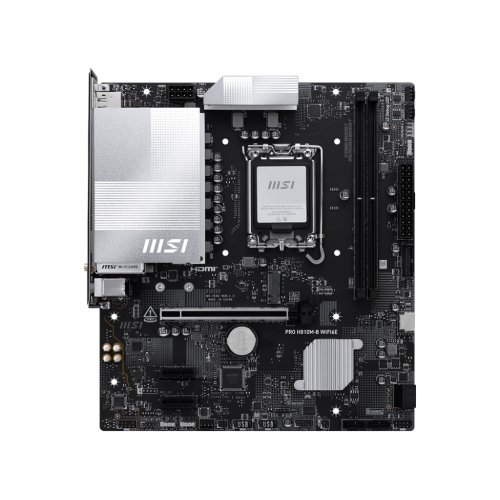 Материнська плата MSI PRO H810M-B WIFI6E (s1851, Intel H810) купити з перевіркою сумісності: огляд, характеристики, ціна у Києві, Львові, Вінниці, Хмельницькому, Івано-Франківську, Україні | інтернет-магазин TELEMART.UA фото