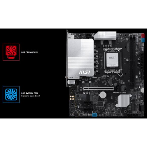 Материнська плата MSI PRO H810M-B WIFI6E (s1851, Intel H810) купити з перевіркою сумісності: огляд, характеристики, ціна у Києві, Львові, Вінниці, Хмельницькому, Івано-Франківську, Україні | інтернет-магазин TELEMART.UA фото