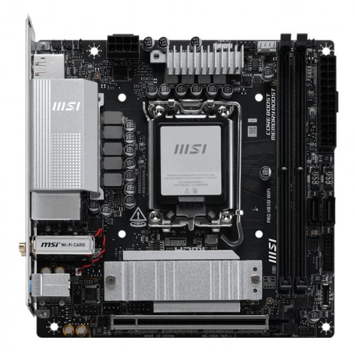 Купить Материнская плата MSI PRO H810I WIFI (s1851, Intel H810) с проверкой совместимости: обзор, характеристики, цена в Киеве, Днепре, Одессе, Харькове, Украине | интернет-магазин TELEMART.UA фото