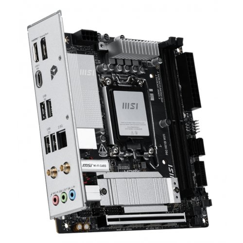 Купить Материнская плата MSI PRO H810I WIFI (s1851, Intel H810) с проверкой совместимости: обзор, характеристики, цена в Киеве, Днепре, Одессе, Харькове, Украине | интернет-магазин TELEMART.UA фото