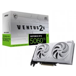Видеокарта MSI GeForce RTX 5060 Ti VENTUS 2X OC WHITE PLUS 8192MB (RTX 5060 Ti 8G VENTUS 2X OC WHITE PLUS)