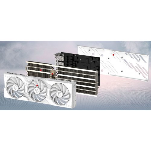 Відеокарта MSI GeForce RTX 5070 GAMING DUKE 3X OC WHITE 12288MB (RTX 5070 12G GAMING DUKE 3X OC WHITE) купити з перевіркою сумісності: огляд, характеристики, ціна у Києві, Львові, Вінниці, Хмельницькому, Івано-Франківську, Україні | інтернет-магазин TELEMART.UA фото