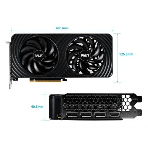 Купить Видеокарта Palit GeForce RTX 5050 Dual OC 8192MB (NE65050S19P1-GB2070D) с проверкой совместимости: обзор, характеристики, цена в Киеве, Днепре, Одессе, Харькове, Украине | интернет-магазин TELEMART.UA фото