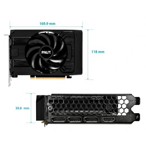 Купить Видеокарта Palit GeForce RTX 5050 StormX OC 8192MB (NE65050T19P1-GB2070F) с проверкой совместимости: обзор, характеристики, цена в Киеве, Днепре, Одессе, Харькове, Украине | интернет-магазин TELEMART.UA фото