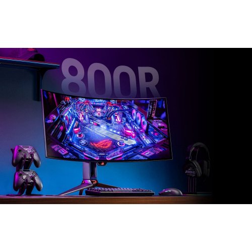 Купити Уцінка монітор Asus 33.9" ROG Swift OLED PG34WCDM (90LM09L0-B01A70) Black (Розкрита упаковка, 789074) - ціна в Києві, Львові, Вінниці, Хмельницькому, Франківську, Україні | інтернет-магазин TELEMART.UA фото