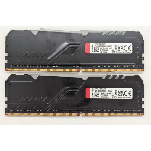 Озп Kingston DDR4 16GB (2x8GB) 3200Mhz FURY Beast RGB Black (KF432C16BBAK2/16) (Відновлено продавцем, 789152) купити з перевіркою сумісності: огляд, характеристики, ціна у Києві, Львові, Вінниці, Хмельницькому, Івано-Франківську, Україні | інтернет-магазин TELEMART.UA фото
