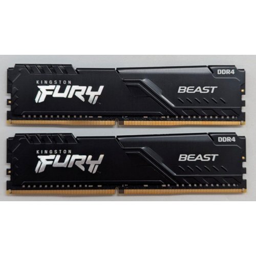 Купить Озу Kingston DDR4 64GB (2x32GB) 3600Mhz FURY Beast Black (KF436C18BBK2/64) (Восстановлено продавцом, 789323) с проверкой совместимости: обзор, характеристики, цена в Киеве, Днепре, Одессе, Харькове, Украине | интернет-магазин TELEMART.UA фото