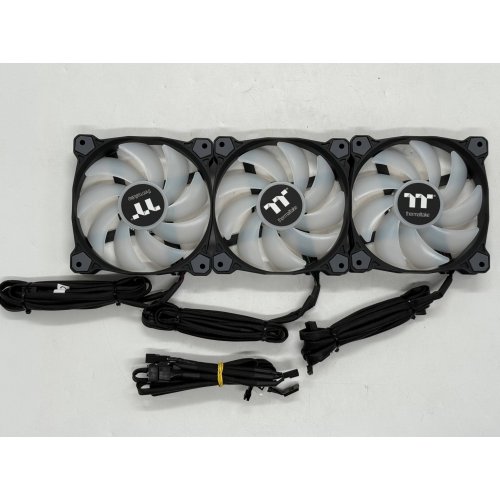 Набір кулерів для корпусу Thermaltake Pure 14 ARGB Sync Radiator Fan TT Premium Edition (3-Fan Pack) (CL-F080-PL14SW-A) (Відновлено продавцем, 789359) купити з перевіркою сумісності: огляд, характеристики, ціна у Києві, Львові, Вінниці, Хмельницькому, Івано-Франківську, Україні | інтернет-магазин TELEMART.UA фото