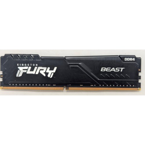 Озп Kingston DDR4 32GB 3200Mhz FURY Beast Black (KF432C16BB/32) (Відновлено продавцем, 789401) купити з перевіркою сумісності: огляд, характеристики, ціна у Києві, Львові, Вінниці, Хмельницькому, Івано-Франківську, Україні | інтернет-магазин TELEMART.UA фото