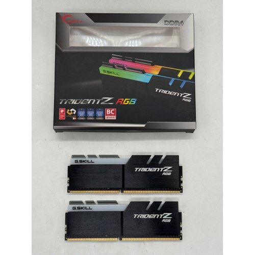 Озп G.Skill DDR4 32GB (2x16GB) 3600Mhz Trident Z RGB (F4-3600C18D-32GTZR) (Відновлено продавцем, 789588) купити з перевіркою сумісності: огляд, характеристики, ціна у Києві, Львові, Вінниці, Хмельницькому, Івано-Франківську, Україні | інтернет-магазин TELEMART.UA фото