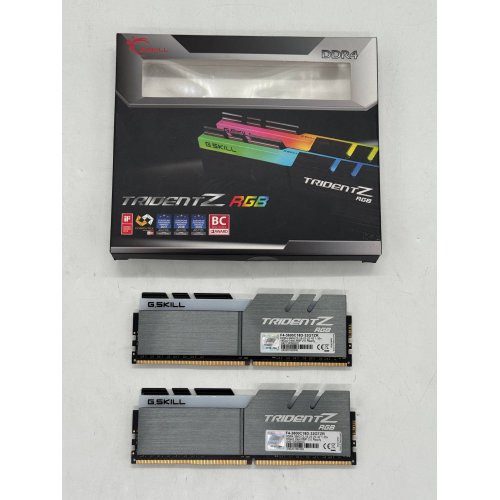 Озп G.Skill DDR4 32GB (2x16GB) 3600Mhz Trident Z RGB (F4-3600C18D-32GTZR) (Відновлено продавцем, 789588) купити з перевіркою сумісності: огляд, характеристики, ціна у Києві, Львові, Вінниці, Хмельницькому, Івано-Франківську, Україні | інтернет-магазин TELEMART.UA фото