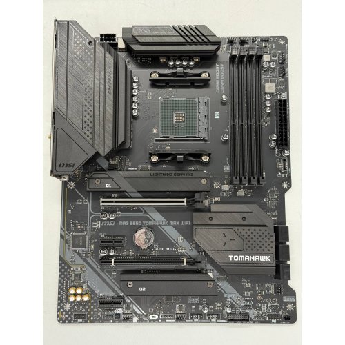 Купить Материнская плата MSI MAG B550 TOMAHAWK MAX WIFI (sAM4, AMD B550) (Восстановлено продавцом, 789589) с проверкой совместимости: обзор, характеристики, цена в Киеве, Днепре, Одессе, Харькове, Украине | интернет-магазин TELEMART.UA фото