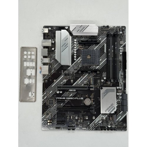 Материнська плата Asus PRIME B550-PLUS (sAM4, AMD B550) (Відновлено продавцем, 789592) купити з перевіркою сумісності: огляд, характеристики, ціна у Києві, Львові, Вінниці, Хмельницькому, Івано-Франківську, Україні | інтернет-магазин TELEMART.UA фото
