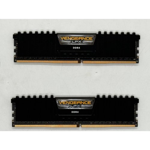 Озп Corsair DDR4 32GB (2x16GB) 3600Mhz Vengeance LPX Black (CMK32GX4M2D3600C18) (Відновлено продавцем, 789596) купити з перевіркою сумісності: огляд, характеристики, ціна у Києві, Львові, Вінниці, Хмельницькому, Івано-Франківську, Україні | інтернет-магазин TELEMART.UA фото