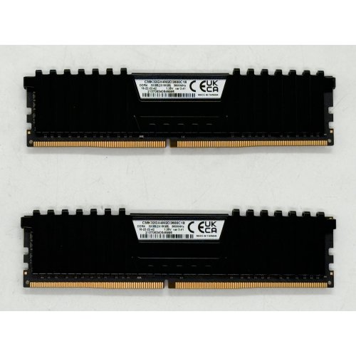 Озп Corsair DDR4 32GB (2x16GB) 3600Mhz Vengeance LPX Black (CMK32GX4M2D3600C18) (Відновлено продавцем, 789596) купити з перевіркою сумісності: огляд, характеристики, ціна у Києві, Львові, Вінниці, Хмельницькому, Івано-Франківську, Україні | інтернет-магазин TELEMART.UA фото
