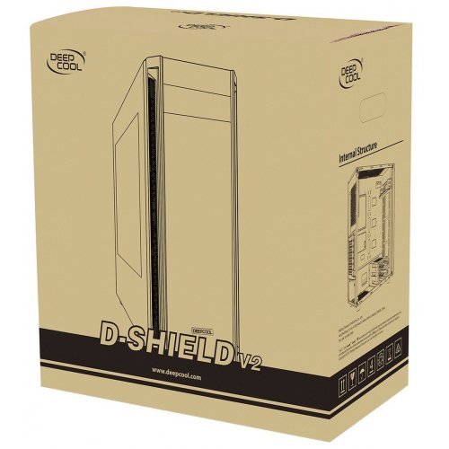 Купить Корпус Deepcool D-Shield V2 без БП Black (Восстановлено продавцом, 789655) с проверкой совместимости: обзор, характеристики, цена в Киеве, Днепре, Одессе, Харькове, Украине | интернет-магазин TELEMART.UA фото