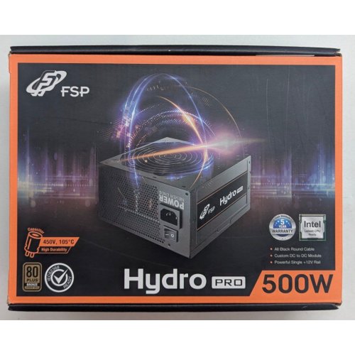 Купить Блок питания FSP Hydro Pro 500W (HP2-500) (Восстановлено продавцом, 789703) с проверкой совместимости: обзор, характеристики, цена в Киеве, Днепре, Одессе, Харькове, Украине | интернет-магазин TELEMART.UA фото