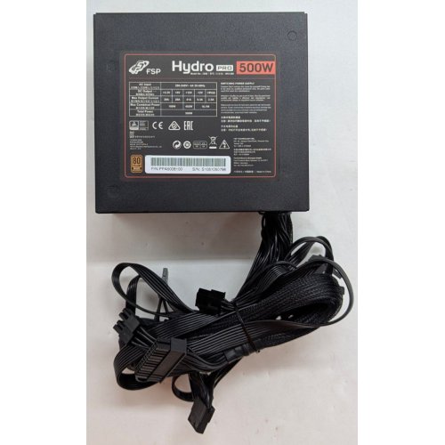 Купить Блок питания FSP Hydro Pro 500W (HP2-500) (Восстановлено продавцом, 789703) с проверкой совместимости: обзор, характеристики, цена в Киеве, Днепре, Одессе, Харькове, Украине | интернет-магазин TELEMART.UA фото