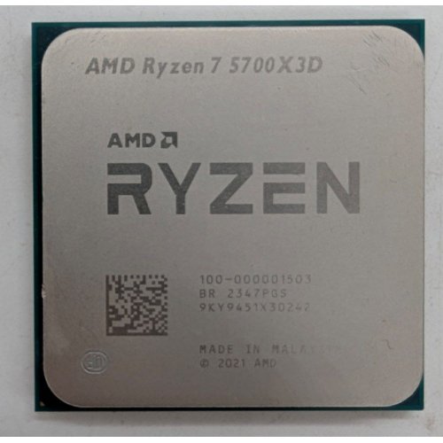 Купить Процессор AMD Ryzen 7 5700X3D 3.0(4.1)GHz 96MB sAM4 Tray (100-000001503) (Восстановлено продавцом, 789706) с проверкой совместимости: обзор, характеристики, цена в Киеве, Днепре, Одессе, Харькове, Украине | интернет-магазин TELEMART.UA фото