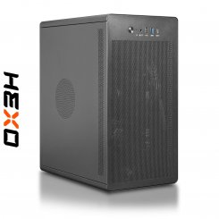 Комп'ютер HEXO Office RG Base (HOB-5600GT-16S480BKMS) Black/Mesh / AMD Ryzen 5 5600GT (3.6-4.6), 6 ядер / Radeon Vega 7 / 16 ГБ (DDR4) / 480 ГБ (SSD)
