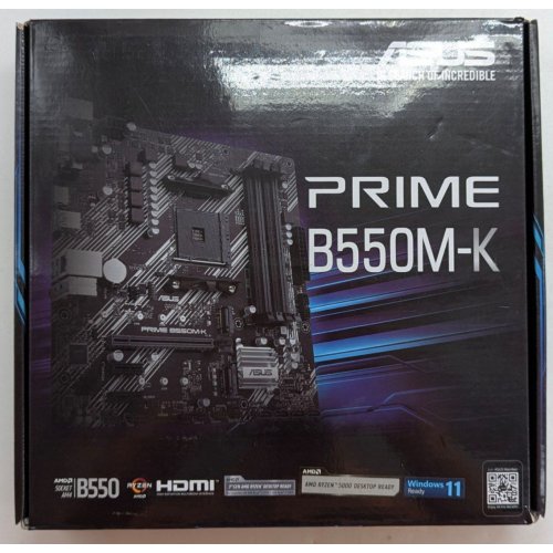 Материнська плата Asus PRIME B550M-K (sAM4, AMD B550) (Відновлено продавцем, 789716) купити з перевіркою сумісності: огляд, характеристики, ціна у Києві, Львові, Вінниці, Хмельницькому, Івано-Франківську, Україні | інтернет-магазин TELEMART.UA фото