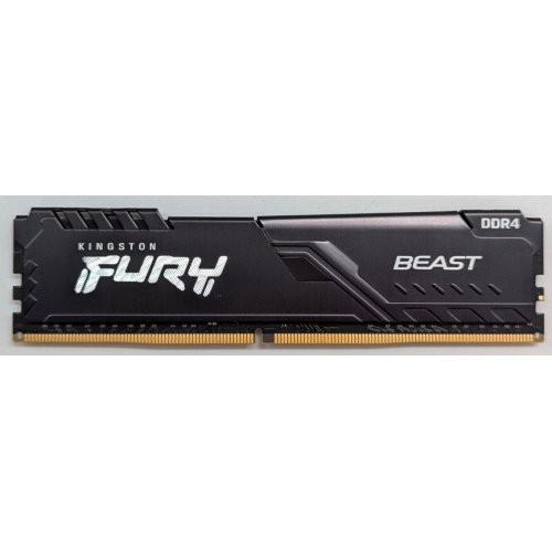 Купить Озу Kingston DDR4 16GB 3200Mhz FURY Beast Black (KF432C16BB/16) (Восстановлено продавцом, 789745) с проверкой совместимости: обзор, характеристики, цена в Киеве, Днепре, Одессе, Харькове, Украине | интернет-магазин TELEMART.UA фото