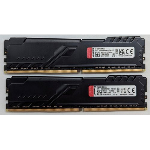 Купить Озу Kingston DDR4 64GB (2x32GB) 3200Mhz FURY Beast Black (KF432C16BBK2/64) (Восстановлено продавцом, 789746) с проверкой совместимости: обзор, характеристики, цена в Киеве, Днепре, Одессе, Харькове, Украине | интернет-магазин TELEMART.UA фото