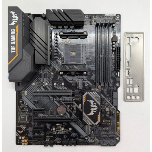 Материнська плата Asus TUF B450-PRO GAMING (sAM4, AMD B450) (Відновлено продавцем, 789917) купити з перевіркою сумісності: огляд, характеристики, ціна у Києві, Львові, Вінниці, Хмельницькому, Івано-Франківську, Україні | інтернет-магазин TELEMART.UA фото