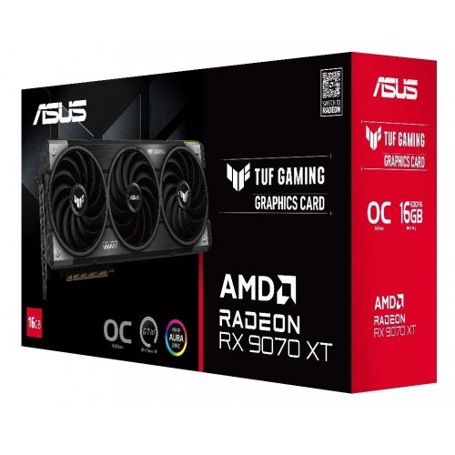 Уцінка відеокарта Asus TUF Radeon RX 9070 XT Gaming OC 16384MB (TUF-RX9070XT-O16G-GAMING) (Розкрита упаковка, 789923) купити з перевіркою сумісності: огляд, характеристики, ціна у Києві, Львові, Вінниці, Хмельницькому, Івано-Франківську, Україні | інтернет-магазин TELEMART.UA фото