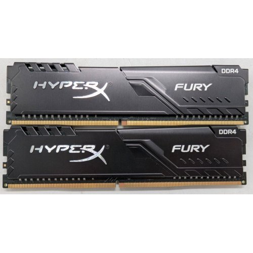 Купить Озу HyperX DDR4 16GB (2x8GB) 2666Mhz Fury Black (HX426C16FB3K2/16) (Восстановлено продавцом, 789924) с проверкой совместимости: обзор, характеристики, цена в Киеве, Днепре, Одессе, Харькове, Украине | интернет-магазин TELEMART.UA фото