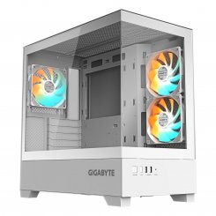 Уцінка корпус Gigabyte C201 Panoramic Tempered Glass без БЖ (GB-C201PI) Ice (Розкрита упаковка, 789931)