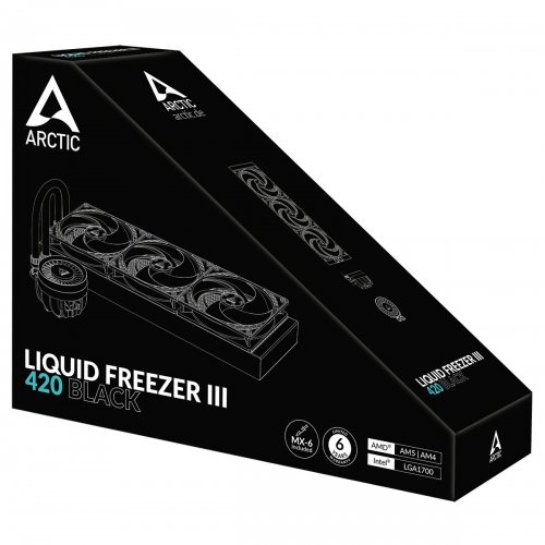 Купить Уценка готовая сво Arctic Liquid Freezer III 420 (ACFRE00137A) Black (Вскрытая упаковка, 789991) с проверкой совместимости: обзор, характеристики, цена в Киеве, Днепре, Одессе, Харькове, Украине | интернет-магазин TELEMART.UA фото