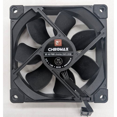 Кулер для корпуса Noctua NF-A9 PWM chromax.black.swap (Відновлено продавцем, 789993) купити з перевіркою сумісності: огляд, характеристики, ціна у Києві, Львові, Вінниці, Хмельницькому, Івано-Франківську, Україні | інтернет-магазин TELEMART.UA фото