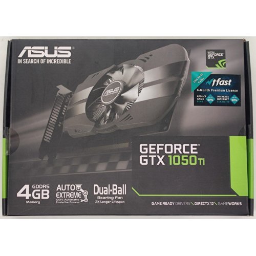 Купить Видеокарта Asus GeForce GTX 1050 Ti Phoenix 4096MB (PH-GTX1050TI-4G) (Восстановлено продавцом, 789997) с проверкой совместимости: обзор, характеристики, цена в Киеве, Днепре, Одессе, Харькове, Украине | интернет-магазин TELEMART.UA фото