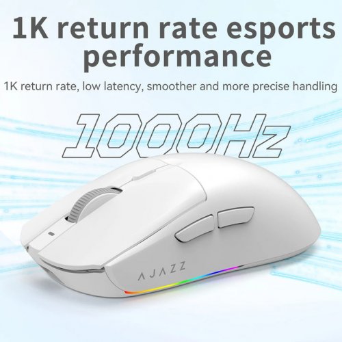 Купить Мышка Ajazz AJ139 V2 MC Wireless (AJ139-V2-MC-W) White - цена в Харькове, Киеве, Днепре, Одессе
в интернет-магазине Telemart фото