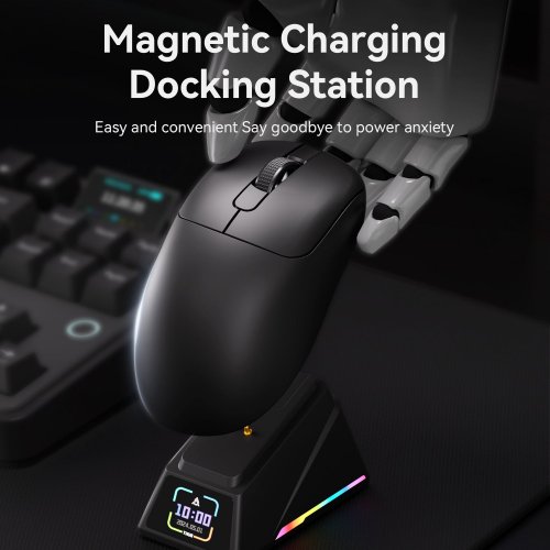 Купить Мышка Ajazz AJ179 APEX Wireless (AJM179-A-B) Black - цена в Харькове, Киеве, Днепре, Одессе
в интернет-магазине Telemart фото
