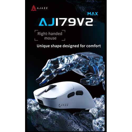 Купить Мышка Ajazz AJ179 V2 Max Wireless (AJ179-V2-MAX-B) Black - цена в Харькове, Киеве, Днепре, Одессе
в интернет-магазине Telemart фото